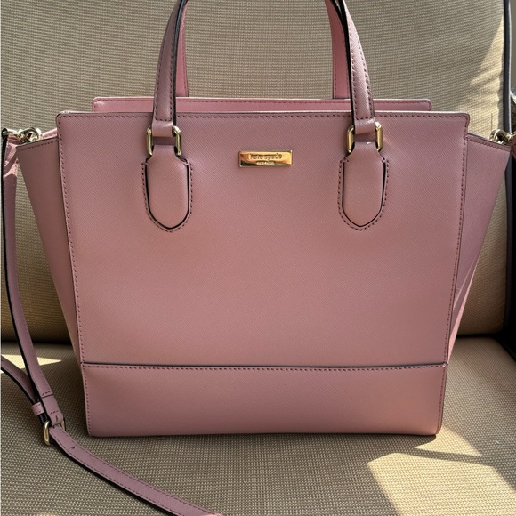 Kate Spade Hadlee Laurel Way Dusty Peony Large Leather Handbag - Picture 7 of 10